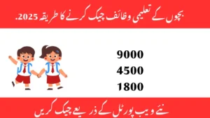 بچوں کے تعلیمی وظائف چیک کرنے کا طریقہ 2025